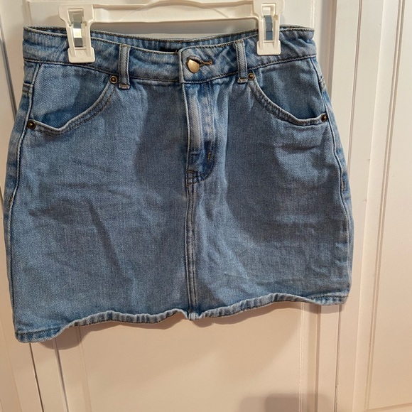 Light Wash Jean Skirt - Picture 3 of 5